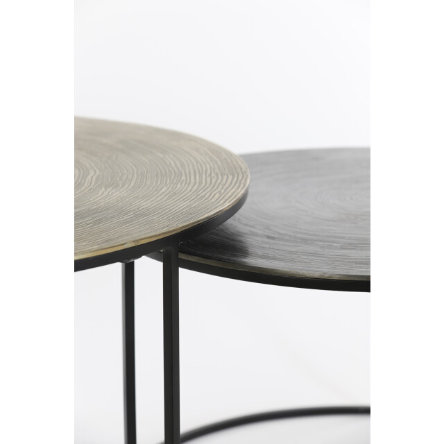 Light & Living salontafel primo Ø76x41cm - set van 2 2394274 large