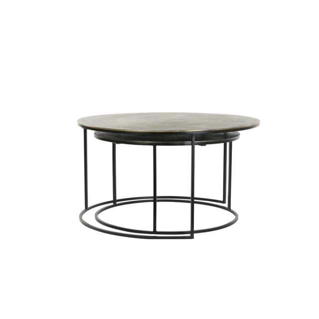 Light & Living salontafel primo Ø76x41cm - set van 2 2394274 large