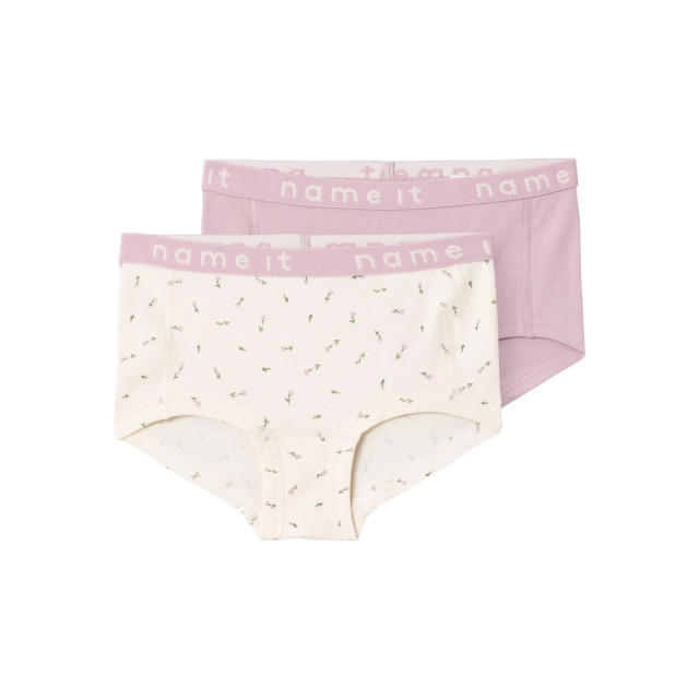 Name It Meisjes hipsters kinderen nkfhipster roze/off-white 2-pack 13221112 large