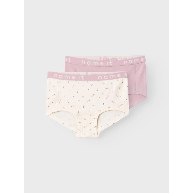 Name It Meisjes hipsters kinderen nkfhipster roze/off-white 2-pack 13221112 large