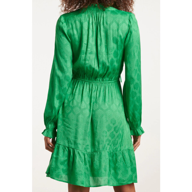 Smashed Lemon 23678 dames satijnen jurk met ornament print | 23678-530-M large