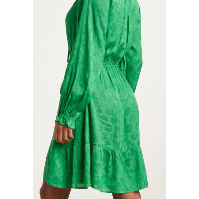 Smashed Lemon 23678 dames satijnen jurk met ornament print | 23678-530-M large