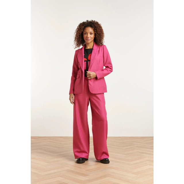 Smashed Lemon 23573 trendy getailleerde blazer in fel fuchsia 23573-420-3XL large