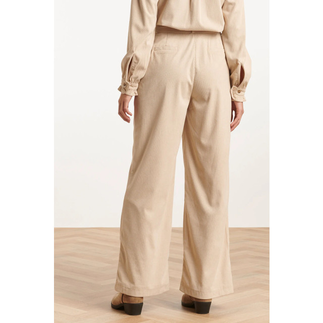 Smashed Lemon 23584 wijde corduroy broek in off white 23584-010-XXL large