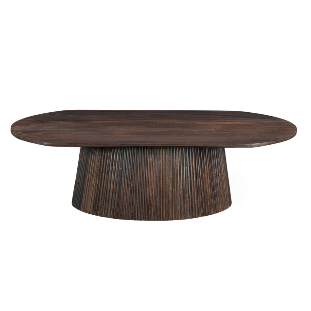 Livingfurn salontafel salvator walnut oval 120 mangohout 2630768 large