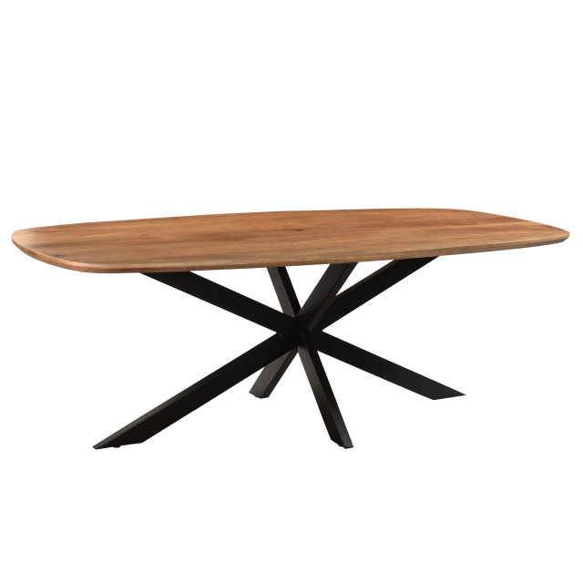 Livingfurn eetkamertafel jesper danish oval 230cm mangohout / gecoat staal 2638565 large