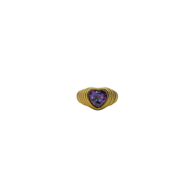 Bonnie studios Bs544 purple heart ring BS544 Purple Heart Ring large