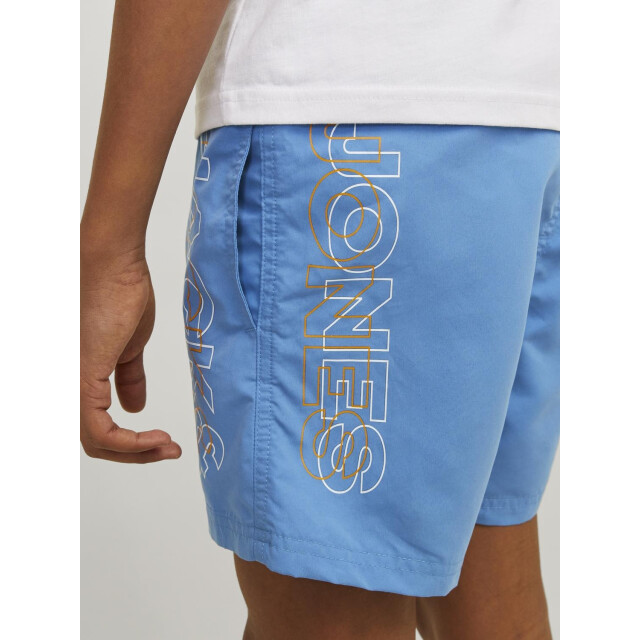 Jack & Jones Jongens zwemshort jpstfiji double logo effen 12253748-Lichtblauw large