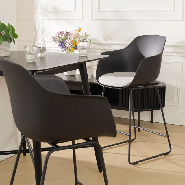 Nolon Nino-liz barkruk met beige zitkussen onderstel 75 cm 2180460 large