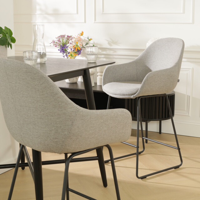 Nolon Nino-mae barkruk warm zwart onderstel 75 cm 2901561 large