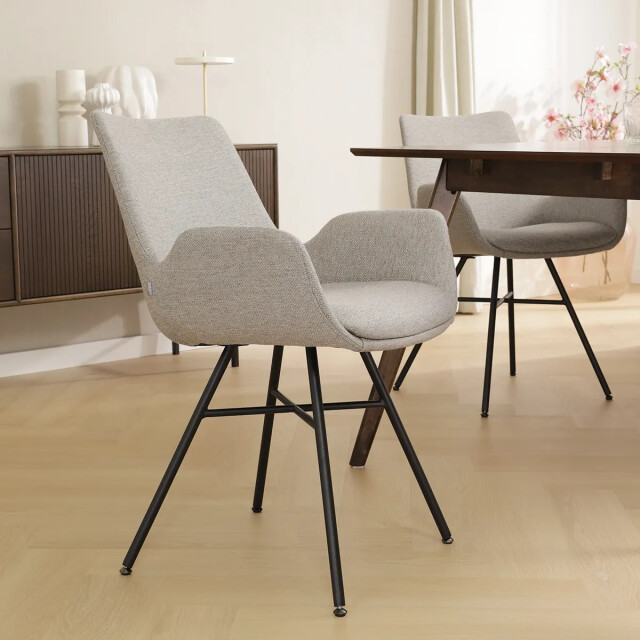 Nolon Noa-eef eetkamerstoel warm zwart onderstel 2901589 large