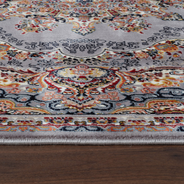 Muratap Isfahan oosters vloerkleed laagpolig klassiek vintage tapijt / multi- 300x400 cm 2912169 large