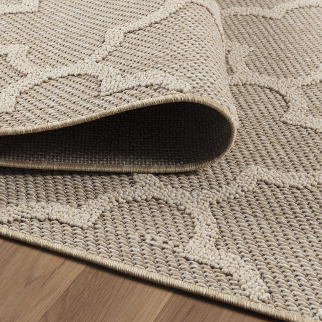 Muratap Natur vloerkleed patara buitenkleed sisal laagpolig indoor en outdoor 120x170 cm 2447392 large