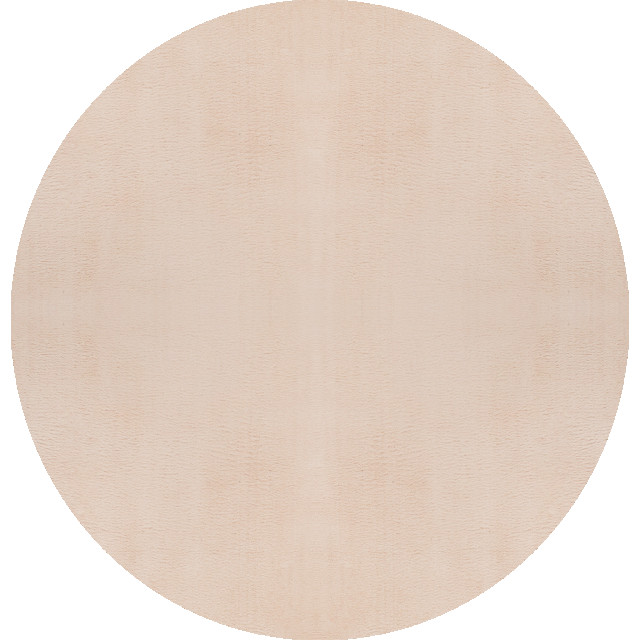 Muratap Samba soft fluffy vloerkleed laagpolig beige- 120 cm rond 2490218 large