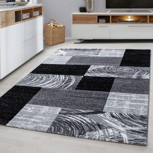 Muratap Parma design vloerkleed / grijs laagpolig- 80x300 cm 1129396 large