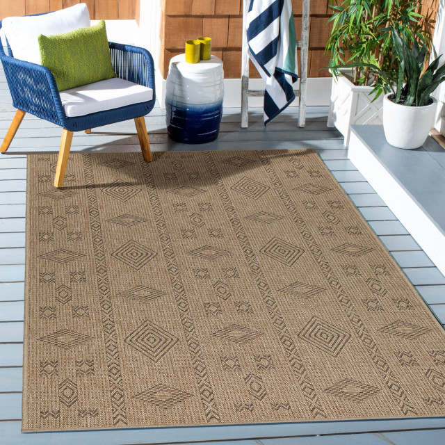 Muratap Natur vloerkleed dhaka buitenkleed sisal laagpolig indoor en outdoor beige 80x150 cm 2447418 large