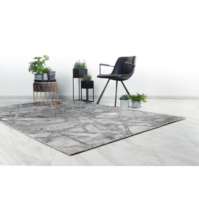 Muratap Fashion abstract laagpolig vloerkleed design tapijt grijs 200x290 cm 2816152 large