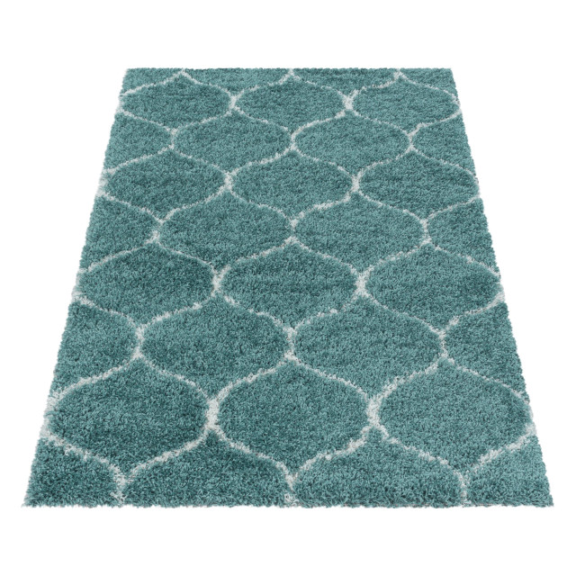 Muratap Opera soft shaggy hoogpolig vloerkleed / turquoise- 200x290 cm 1219594 large