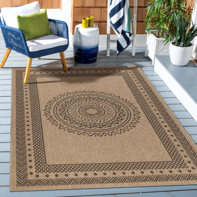 Muratap Natur vloerkleed kumar buitenkleed sisal laagpolig indoor en outdoor beige 200x290 cm 2447397 large