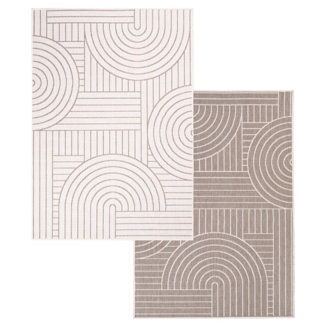 Muratap Duo binnen en buiten vloerkleed dubbelzijdig outdoor laagpolig tapijt 120x170 cm 2891660 large