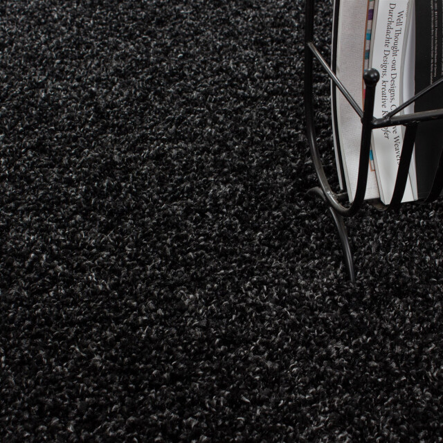 Muratap Basic shaggy vloerkleed antraciet hoogpolig- 60x110 cm 1128804 large