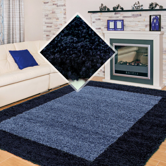 Muratap Basic shaggy kader vloerkleed hoogpolig- 100x200 cm 1128514 large