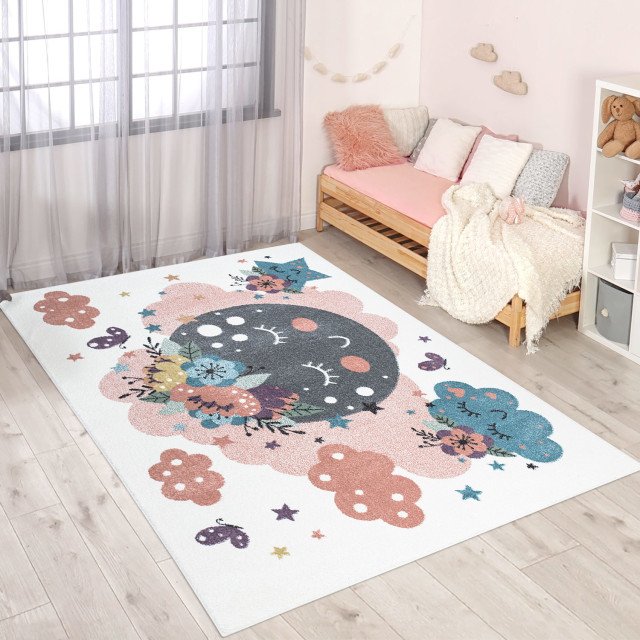 Muratap Vloerkleed wolken laagpolig anime kids multi 80x150 cm 2387883 large