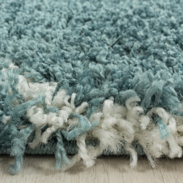 Muratap Opera soft shaggy hoogpolig vloerkleed / turquoise- 200x290 cm 1219594 large