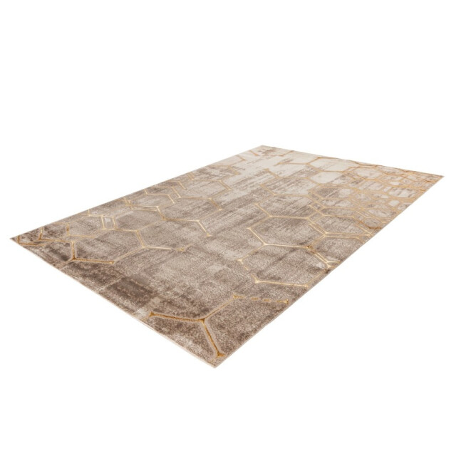 Muratap Fashion club laagpolig vloerkleed design tapijt goud- 160x230 cm 2816137 large