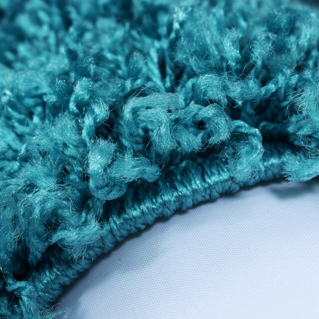 Muratap Basic shaggy vloerkleed turquoise hoogpolig- 60x110 cm 1128604 large