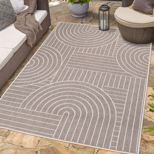 Muratap Duo binnen en buiten vloerkleed dubbelzijdig outdoor laagpolig tapijt 120x170 cm 2891660 large