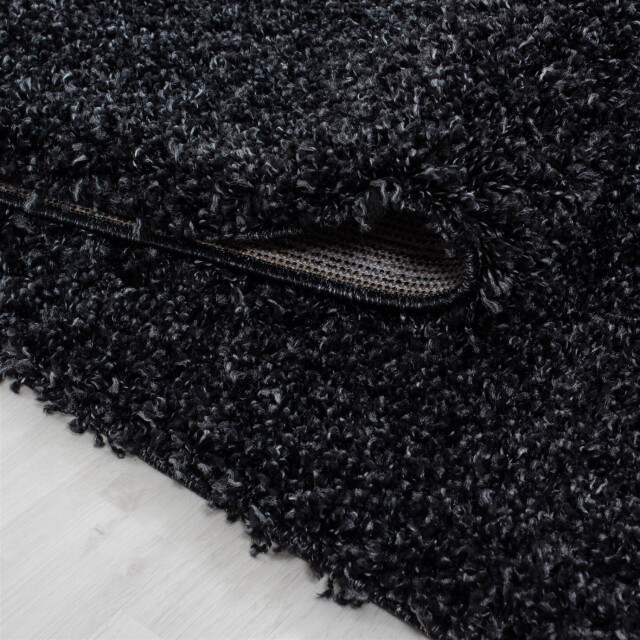 Muratap Basic shaggy vloerkleed antraciet hoogpolig- 60x110 cm 1128804 large