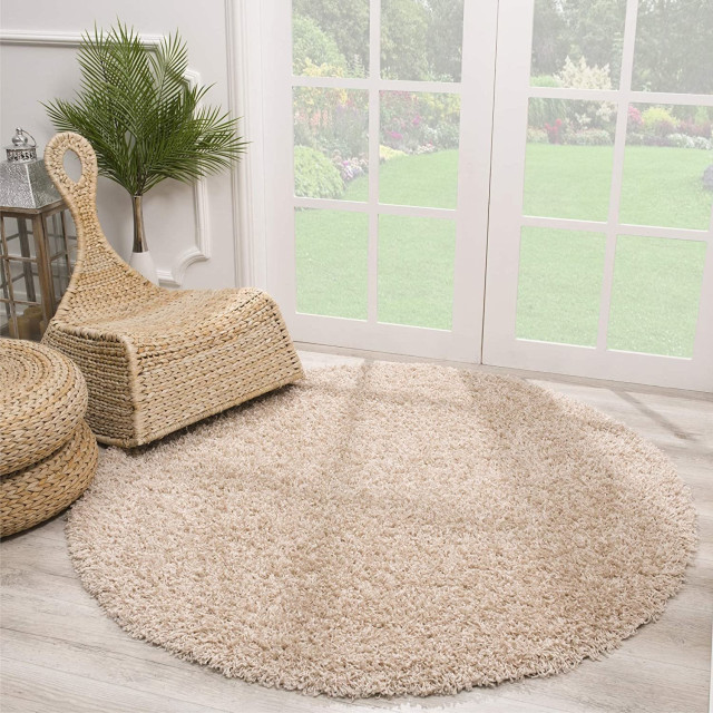 Muratap Loca shaggy rond vloerkleed hoogpolig- 300 cm rond 1805361 large