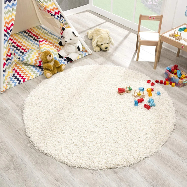 Muratap Loca shaggy rond vloerkleed hoogpolig- 80 cm rond 1130411 large