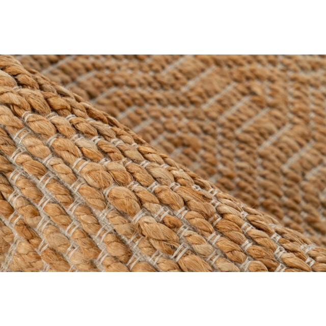 Muratap Nature jute tapijt geweven rond vloerkleed effen bohemian- 100 cm rond 2927075 large