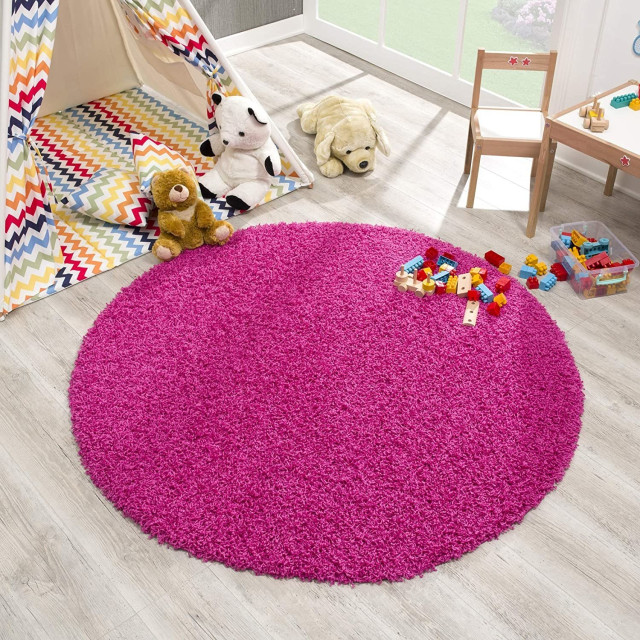 Muratap Loca shaggy rond vloerkleed hoogpolig- 200 cm rond 1130399 large