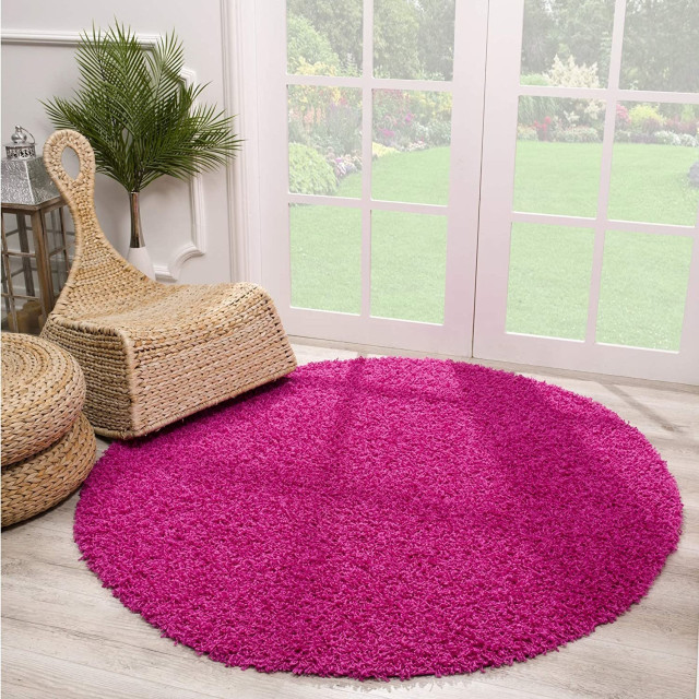 Muratap Loca shaggy rond vloerkleed hoogpolig- 200 cm rond 1130399 large