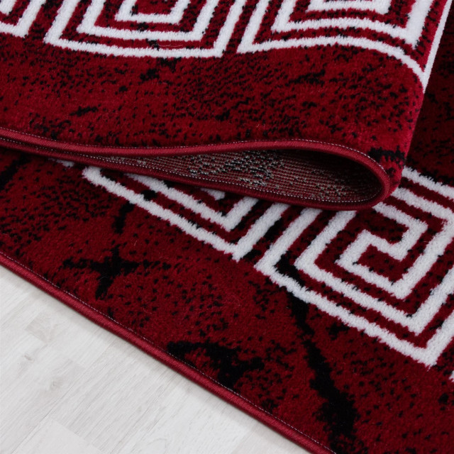 Muratap Plus vloerkleed laagpolig tapijt woonkamer rood / wit- 160x230 cm 1129259 large