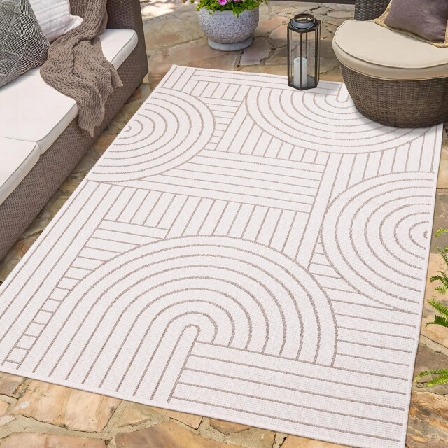 Muratap Duo binnen en buiten vloerkleed dubbelzijdig outdoor laagpolig tapijt 120x170 cm 2891660 large