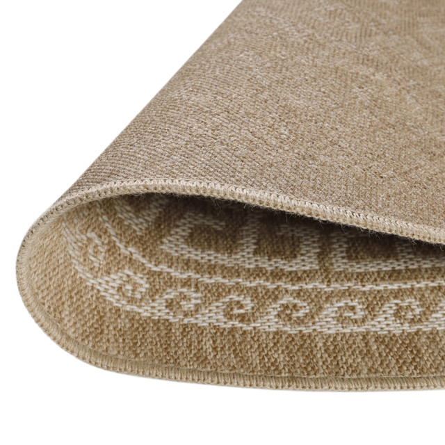 Muratap Natur vloerkleed garden rond buitenkleed sisal laagpolig indoor en outdoor 200 cm rond 2447463 large