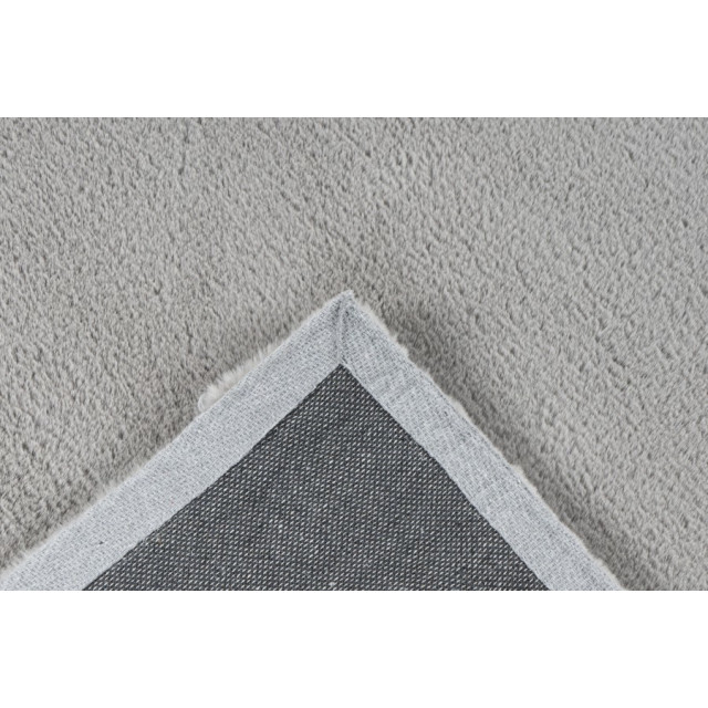 Muratap Emotion fluffy soft vloerkleed hoogpolig effen tapijt grijs- 80x150 cm 2820940 large