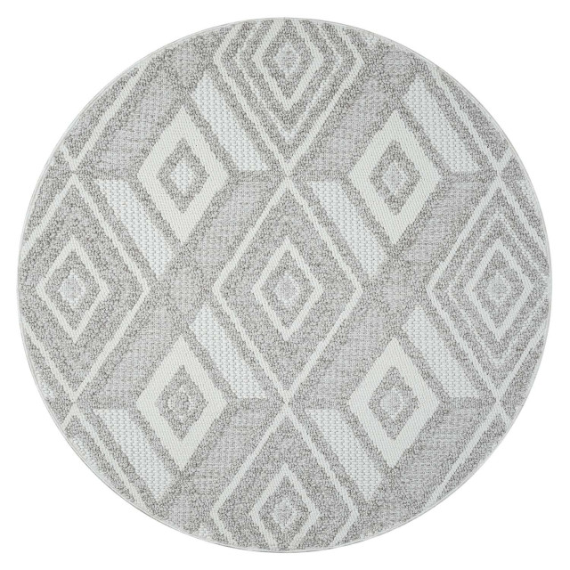 Muratap Vloerkleed lindo modern woonkamer beige laagpolig- 160 cm rond 2832310 large