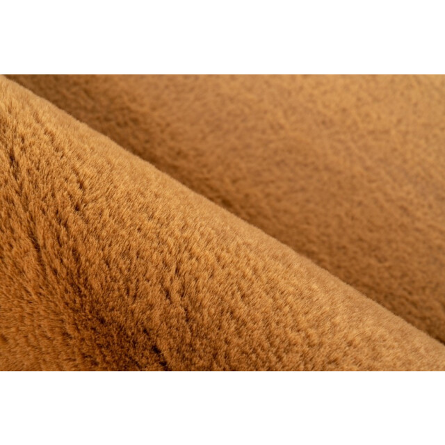 Muratap Heaven fluffy soft vloerkleed hoogpolig effen tapijt geel- 200 cm rond 2413273 large