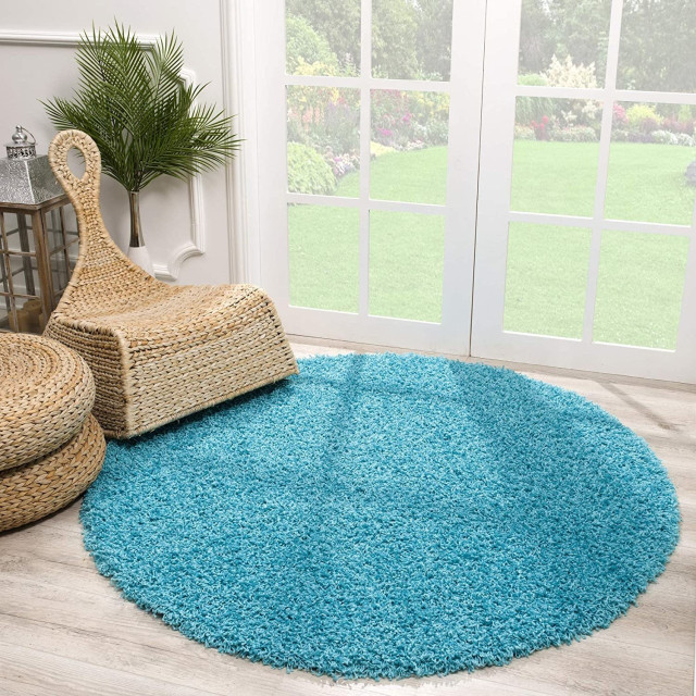 Muratap Shaggy rond vloerkleed hoogpolig- 300 cm rond 2926828 large