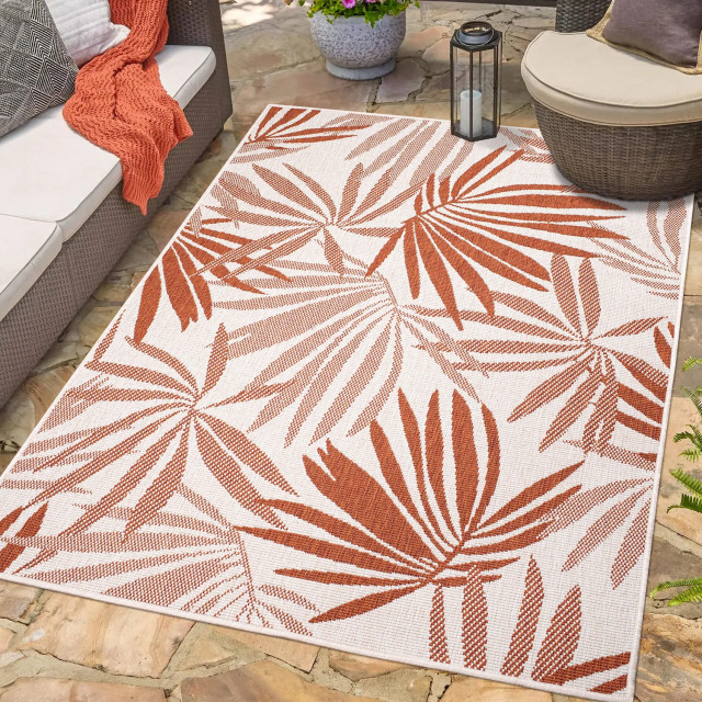 Muratap Duo binnen en buiten vloerkleed dubbelzijdig outdoor laagpolig tapijt creme- 160x230 cm 2891707 large