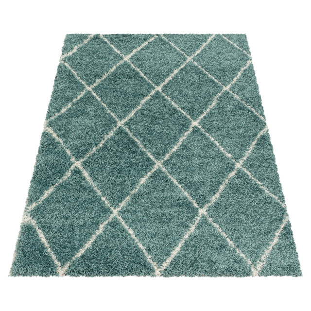 Muratap Harmony soft shaggy hoogpolig vloerkleed / turquoise- 160x230 cm 1219751 large