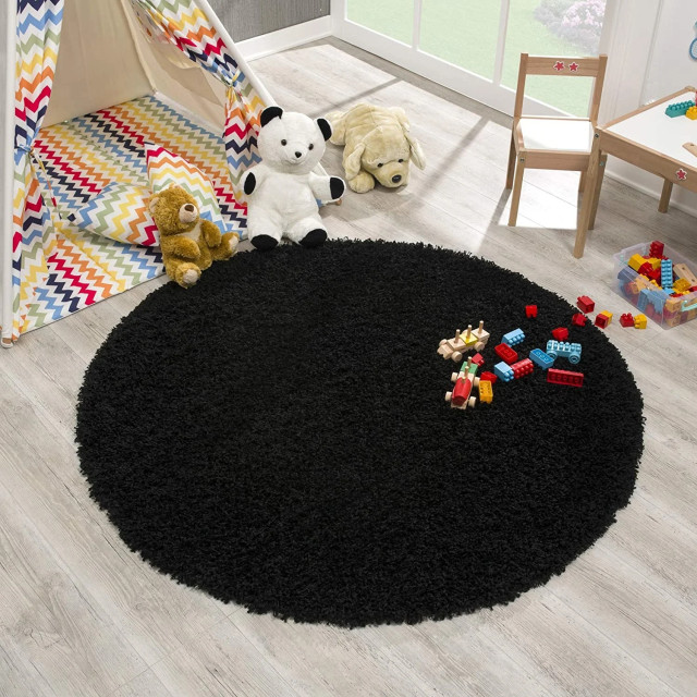 Muratap Loca shaggy rond vloerkleed hoogpolig- 150 cm rond 1130436 large