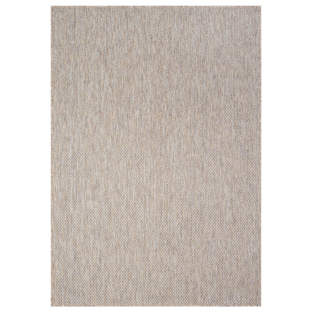 Muratap Uni binnen en buiten vloerkleed solid outdoor laagpolig tapijt beige 240x340 cm 2873409 large