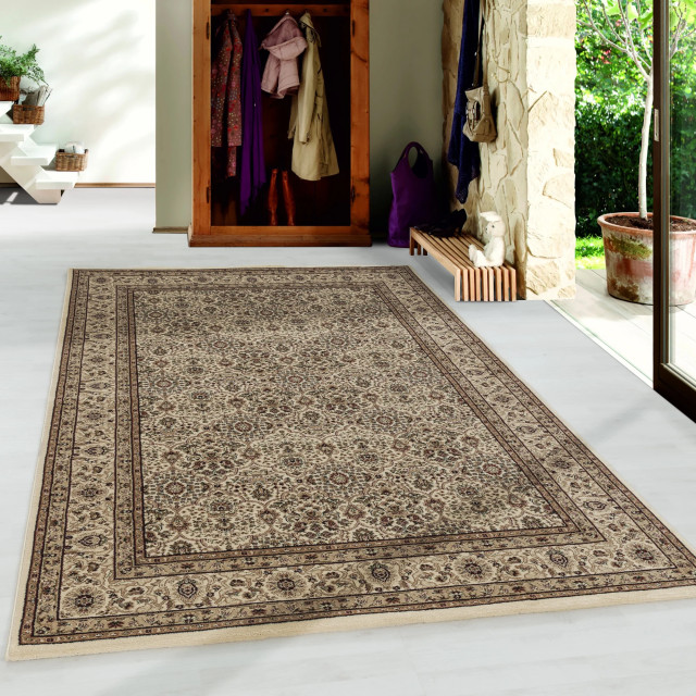 Muratap Tabriz oosters klassiek laagpolig vloerkleed beige- 160x230 cm 1220024 large