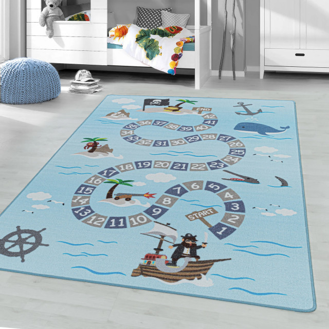 Muratap Play vloerkleed kinderkamer numbers laagpolig 120x170 cm 1283502 large